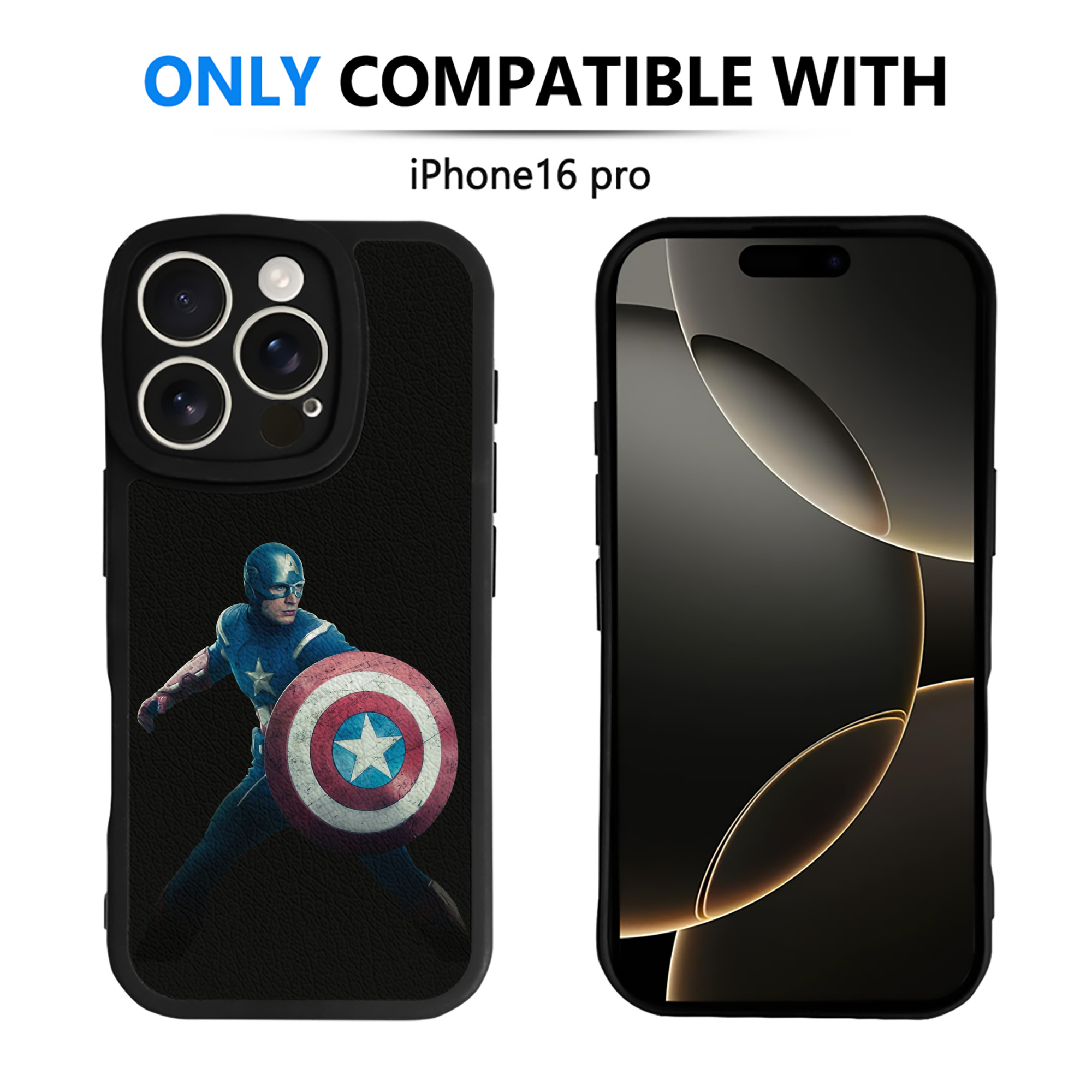 （画像用） アベンジャーズ The Avengers 【iPhone 16シリーズ対応】シリコンスマホケース（レザー調） 材質：シリコン
